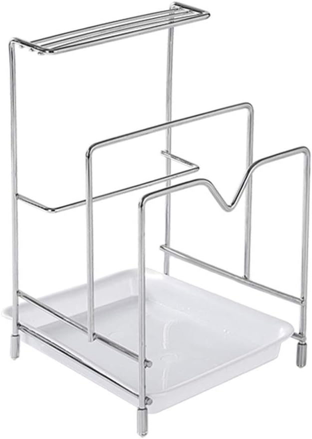 Utensil Holder Metal Steel Kitchen Knife Holder Cutting Board Storage Rack Baking Pan Pot Cover Rack Kitchen Tableware Storage Rack Kitchen Utensil Holder