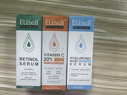 Age Defying Facial Serum - Vitamin C, Retinol & Hyaluronic Acid Serum Set for Wrinkles, Fine Lines, Skin Firmness & Moisture Retention - Collagen Boost & Deep Nourishment - Image 2