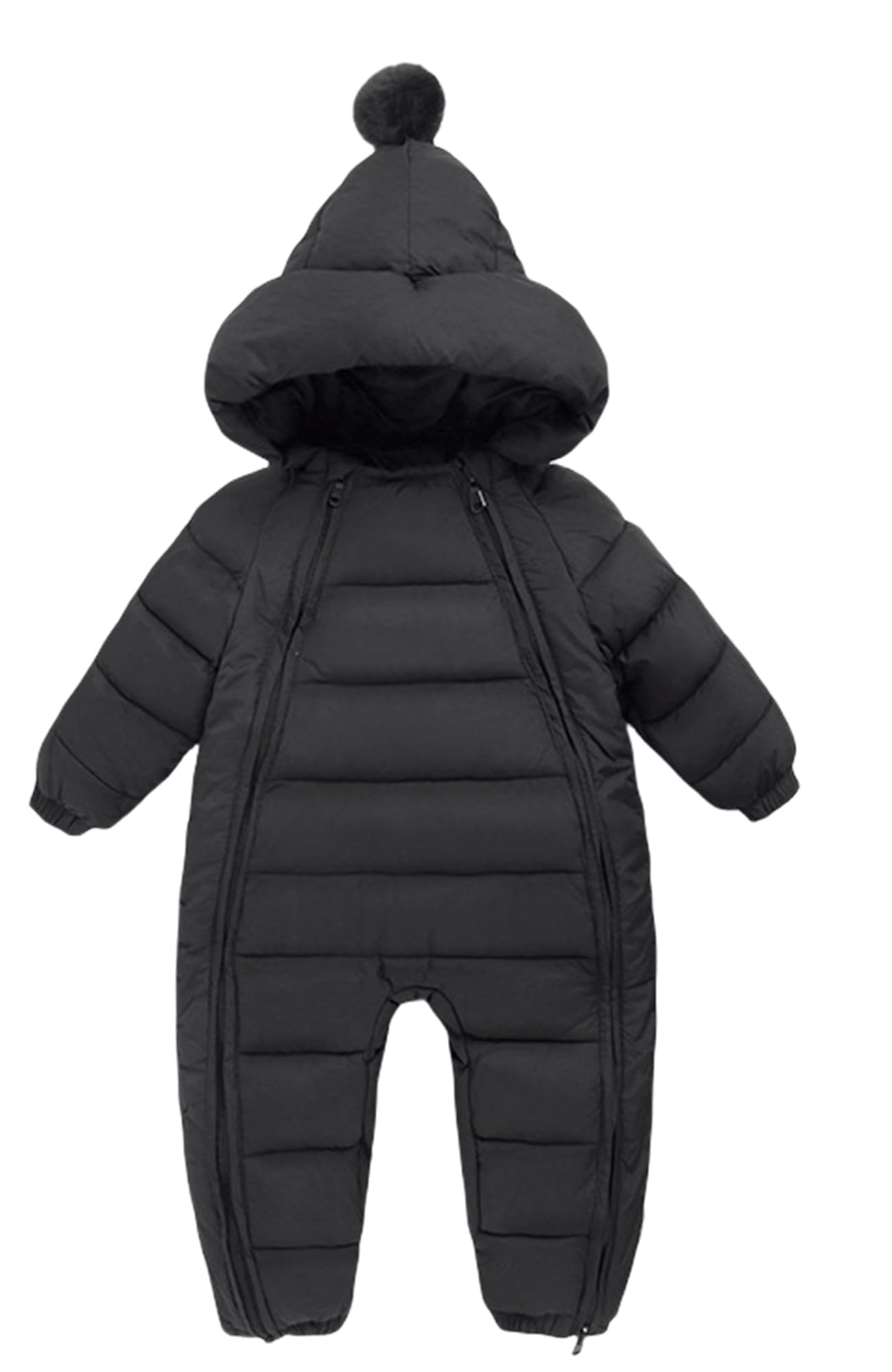 Maeau - Mono de nieve para bebé recién nacido con capucha para bebé y niña, mono de invierno para snowsuit 0-24 meses
