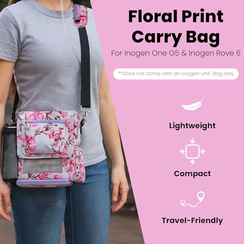 O2TOTES USA Ultra‑Light Crossbody Purse for Inogen One G5, Rove 6 & OxyGo Next - Double Battery Compatible, Zippered Bottom & Accessory Pockets by O2TOTES WEAR YOUR OXYGEN WITH STYLE - Image 4