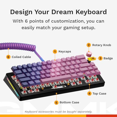 Glorious GMMK 3 HE 65% Prebuilt Wired Black GLO-KB-GMMK3-65-PB-HE-W-BLK-US の商品画像 5
