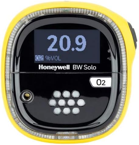 BW Solo Personal Safety Oxygen O2 Gas Detector (Range: 0 to 30%Vol) with IECEx, ATEX, Approvals for 0 Zone Fertilizer Plants with IP68 Protection.