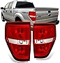 AmeriLite Red/Clear Brake Rear Direct OE Replacement Tail Lights For 2009-2014 Ford F150 F-150 - Passenger and Driver Side