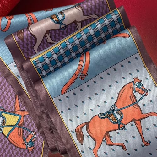 Silk Like Scarf Satin Bandanas Neck Scarves for Women Premium Satin Headscarf Fashion Purse Scarf For Handbag2