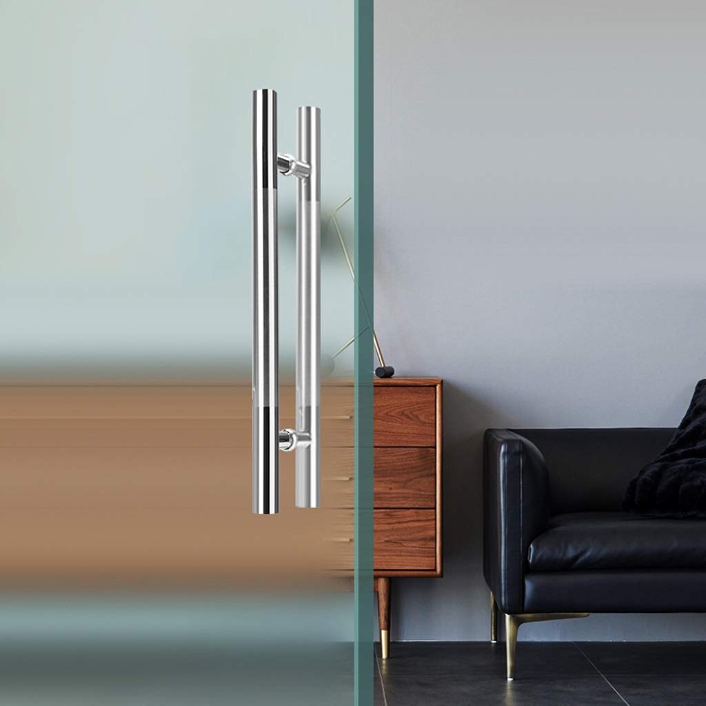 Manija redonda de puerta de granero, manija de puerta corredera de vidrio para puertas comerciales y de madera