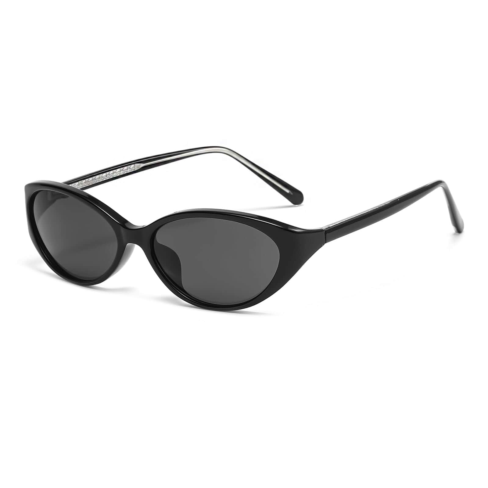 Oval sunglasses for Women,Retro 90s Wrap Around Cat Eye Shades 2026 Trendy Y2K Fshion,Thin Skinny Lightweight,Small Frame,Vintage Chic Eyewear,UV400,for Driving Beach Vacations Daily Wear