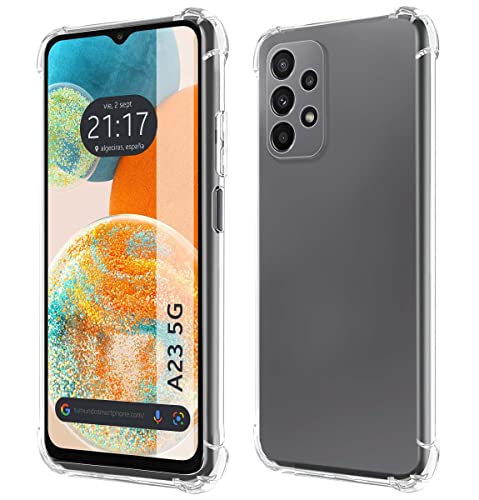Tumundosmartphone Cover Silicone Anti Colpi Trasparente Per Samsung Galaxy A23 5G