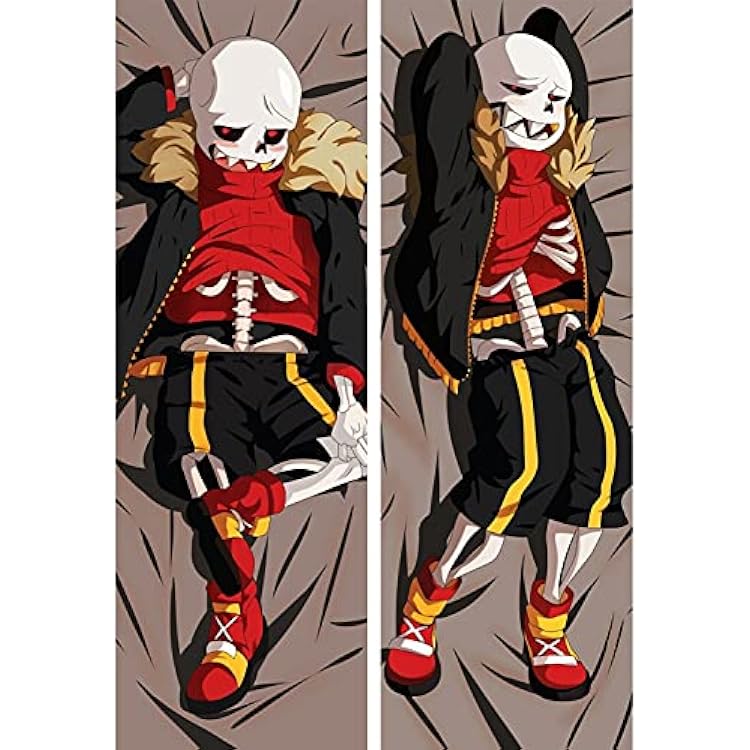 Game Undertale Sans Anime Dakimakura Skeleton Boy Hugging Body Pillow Case Cover Bedding Otaku Cosplay Pillowcase Male BL Gift 50X150cm