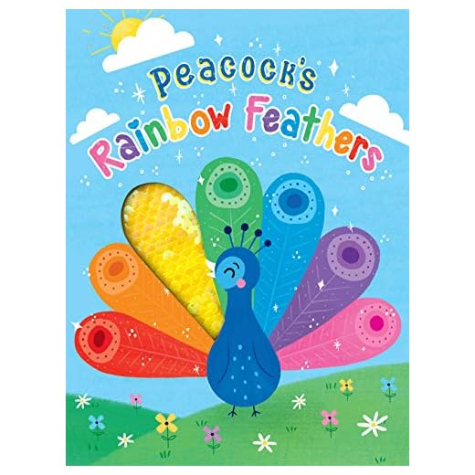 Peacock's Rainbow Feathers - Touch and Feel Board Book - Sensory Board Book