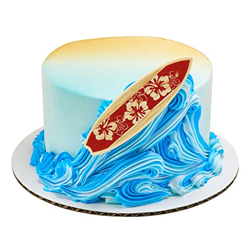 Cakedrake Surfboard Surf Board Beach Luau Tropical 4 Pieces Cake Party Decoration Topper #TOP1