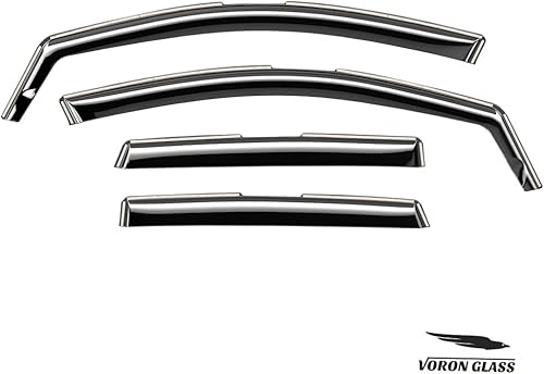 Miniatura 7 de Voron Glass Protectores de lluvia extra duraderos en canal para Honda CR-V 2012-2016, deflectores de ventana, viseras de ventana de ventilación, 4
