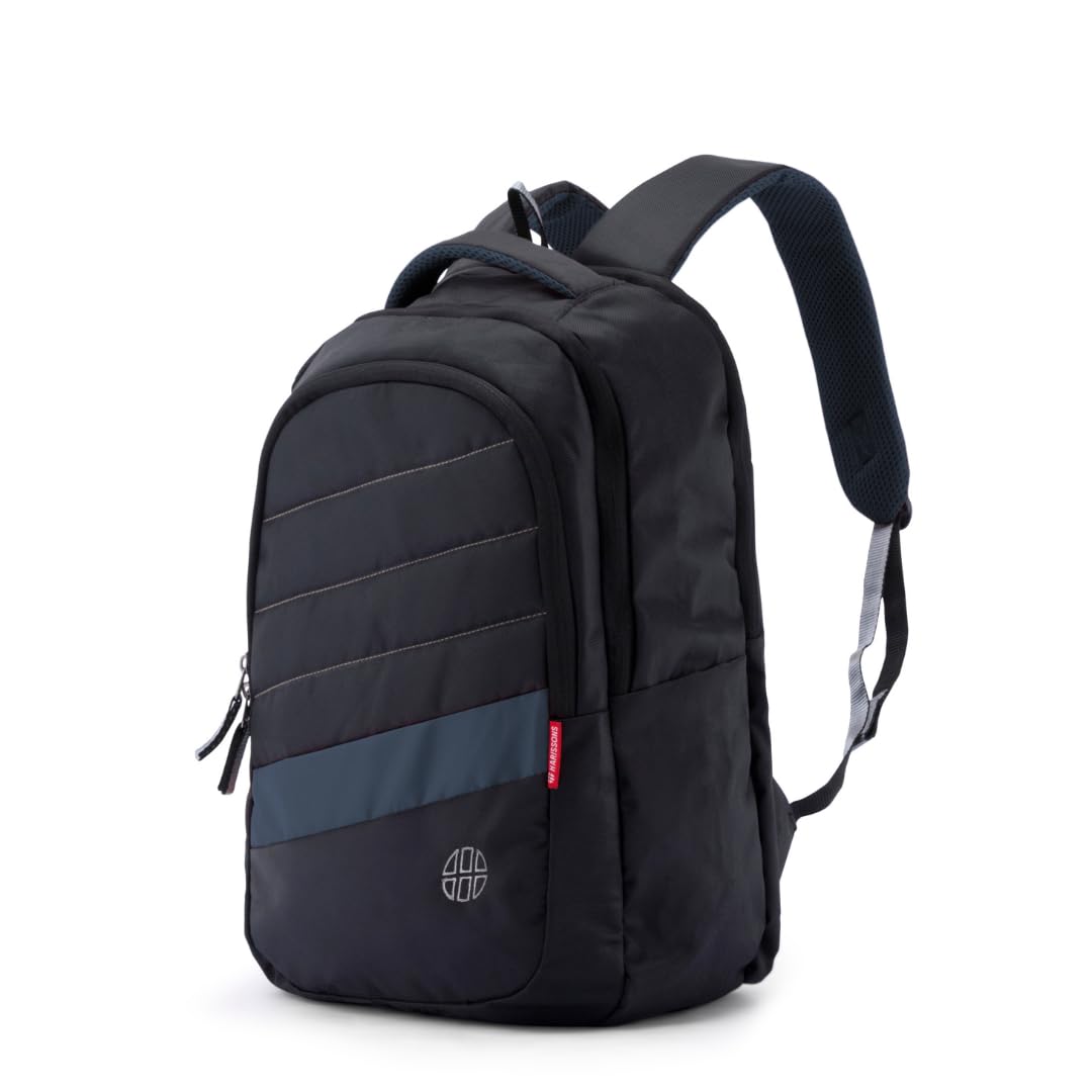 HARISSONS Bags Sloper 35Ltrs Polyester 15.6 inch Laptop Backpacks for Men and Women (Black Grey) (B0C81QHJMB) Amazon Price History, Amazon Price Tracker