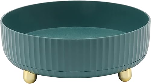 Organizador de almacenamiento giratorio de 360 grados para armario de cocina, despensa, pequeño con diseño antideslizante y estable, multiusos