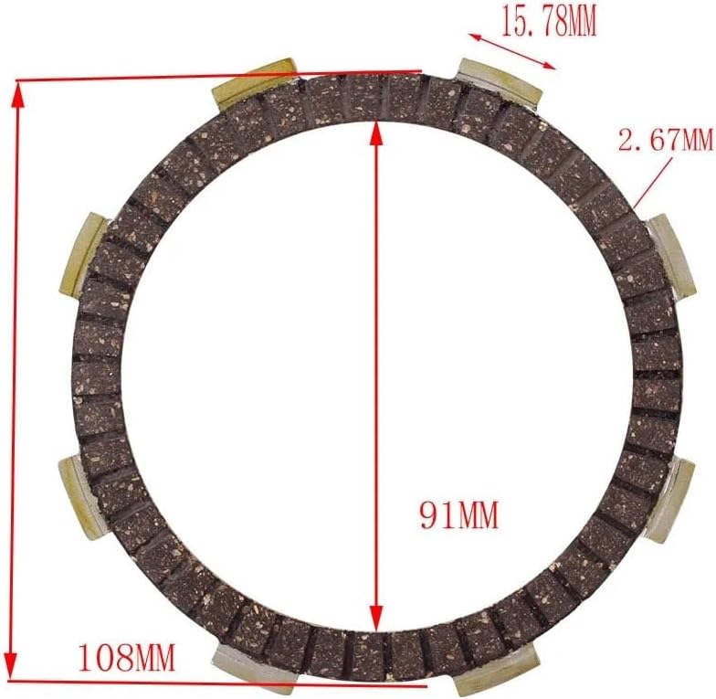 Clutch Disc Friction Plate 6 Pcs Motorcycle Clutch Disc Friction Plate Engine Clutch Plates For CBR250 MC17 MC19 NC14 MC22 CBR250RR