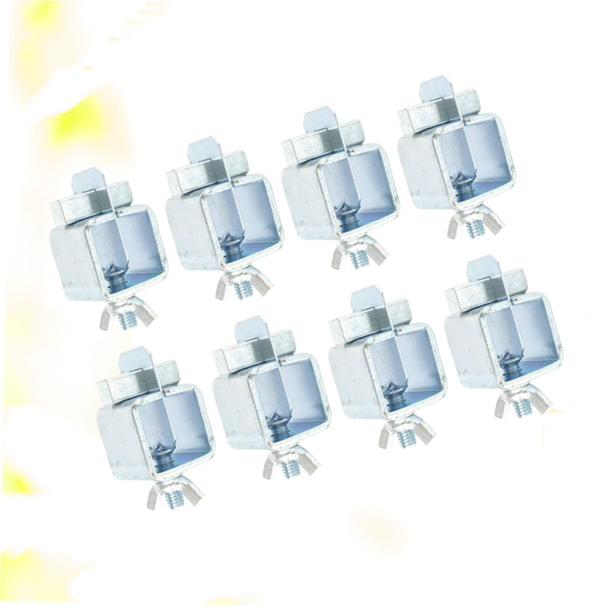 WOONEKY 8pcs Welding Clamps Welding Tool Weld Panel Clamps Welding Soldering Clamp Locator Magnetic Welding for Welding Car Door Skin Panel Welding Clip Pinch Weld Clamps Silver