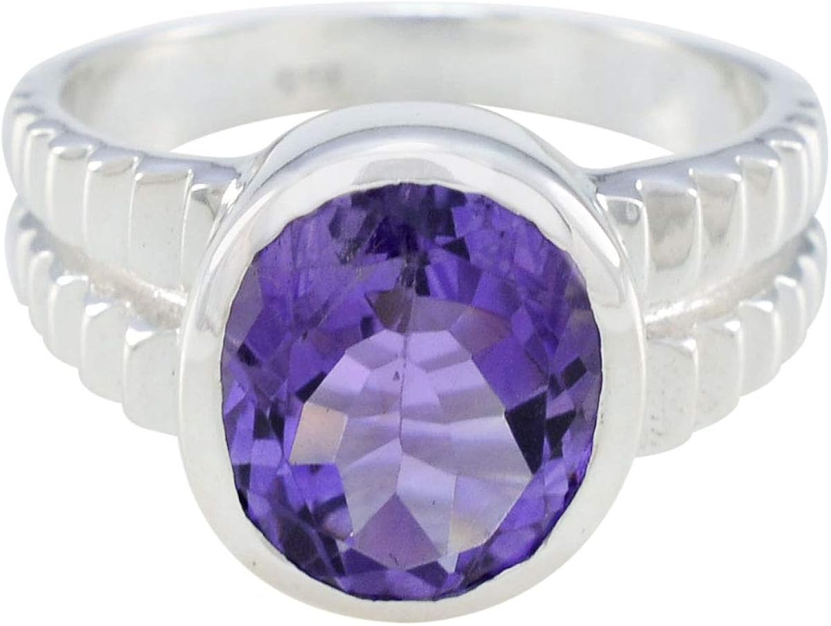 Amazon.com: Joyas Plata Natural Gemstone Oval Shape One Stone ...
