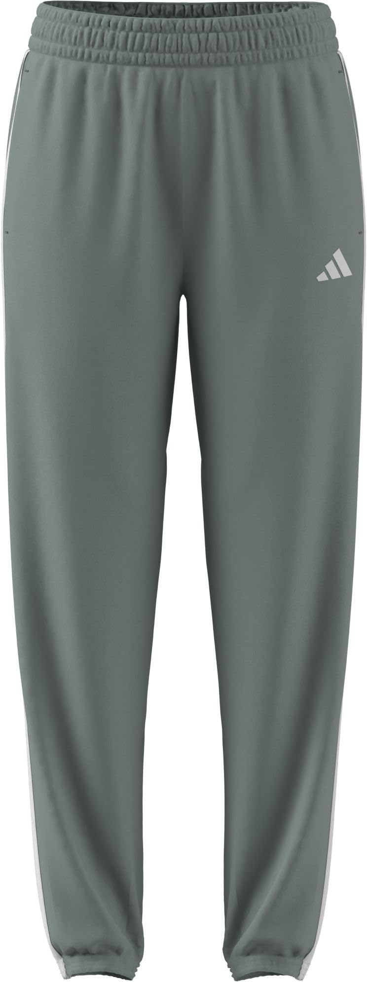 adidas Women's Train Essentials 3-Stripes Woven Pants, Wonder Sage/White, XS