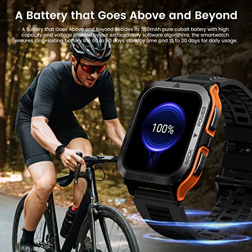 Kospet Smart Watch - Smart Sleep Tracking Huge Battery (Call Receive/Dial) 5Atm Waterproof Outdoor Rugged Watch Tracker For Iphone Android With 70 Sports Modes - 1.85" Ultra Large Hd Display #TOP1
