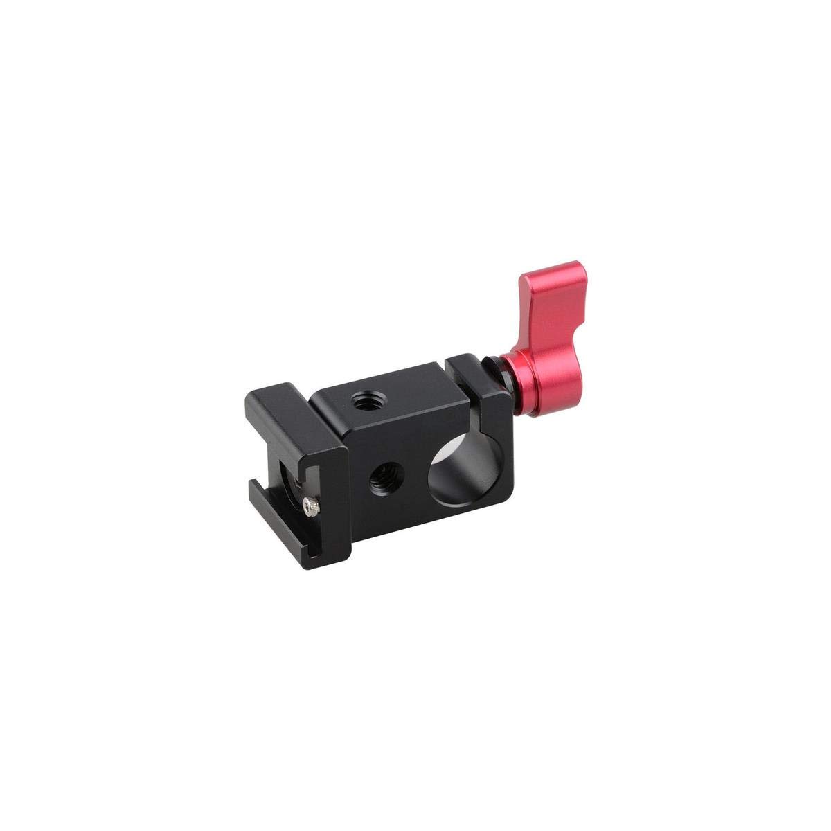 CAMVATE 15mm Single Rod Clamp Articulating Cold Shoe Adapter for DSLR Rig Monitor Video Light-image-43