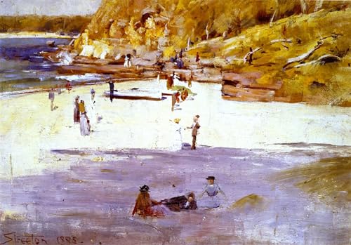 Cuadro en lienzo Manly Beach de Arthur Streeton para eliminar la frialdad de su oficina