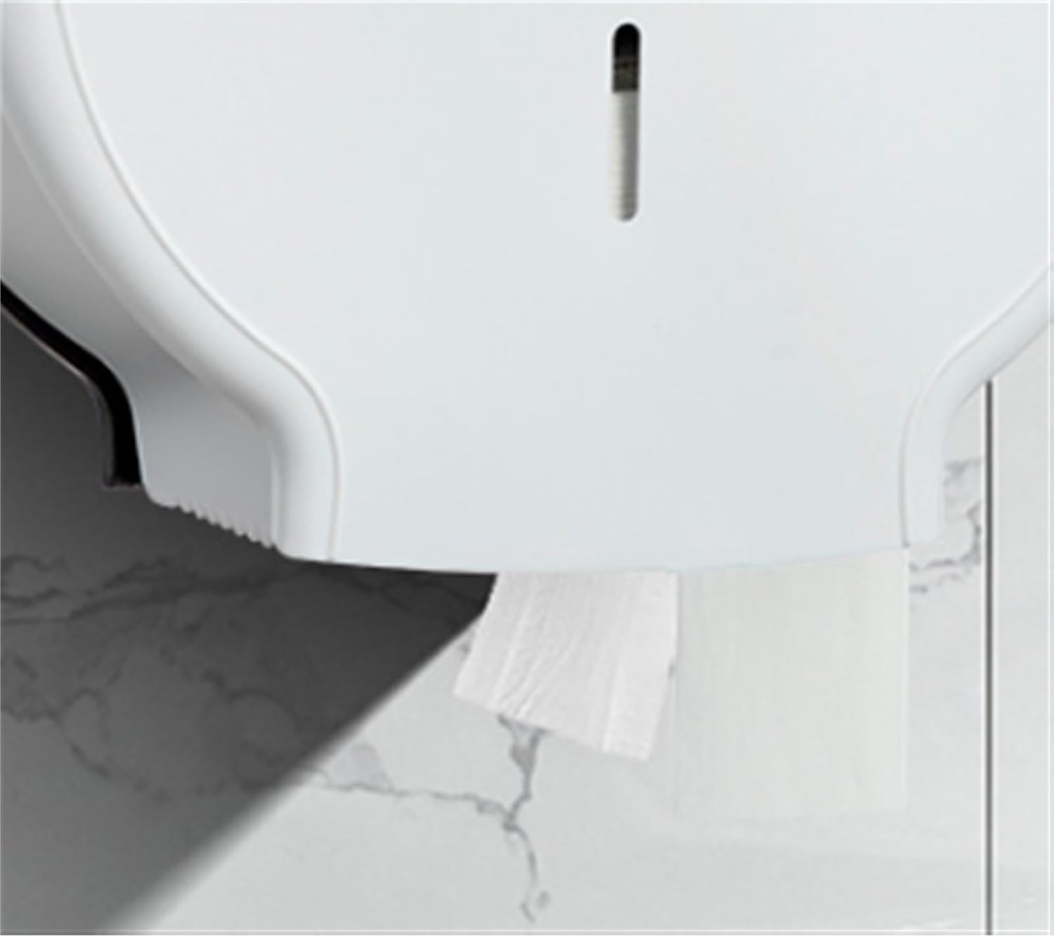 HLTYGWX Dispenser di Carta igienicaDistributore di Carta igienica Senza Perforazione Staffa per Dispenser di Carta igienica per Rotolo Singolo Montato a Parete, portarotolo di Carta igienica(Wit)