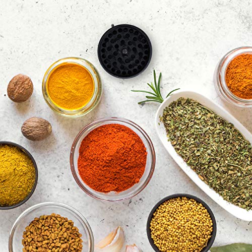 Relaxdays Grinder, 4-delig, zeef, pollenvak, schraper, magnetisch deksel, tabak crusher, metaal, diameter: 5 cm, zwart - Image 3