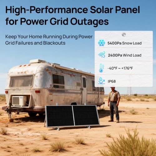 Image of ECO-WORTHY N-Type 18BB 2Pcs 195 Watt Solar Panel, 6-Zone Matrix Anti-Shade Design, 25% High-Efficiency, Bifacial, 12 V, Ideal for RV Marine Roof Farm Home Off-Grid Syatems