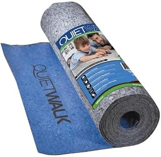 MP Global Products QuietWalk Laminate Flooring Underlayment with Attached Vapor Barrier Offering Superior