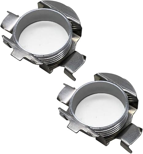 2 piezas de metal LED H7 portalámparas base de retención de bombillas LED soporte adaptador compatible con quasquaij10polo 6rpolo 9rFiestakuga (K05B)