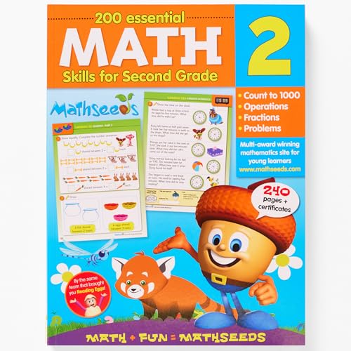 Math For 2Nd Grade Workbook - 200 Essential Math Skills (Reading Eggs)