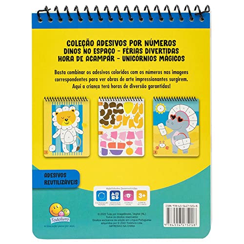 Adesivos por Números: Férias Divertidas