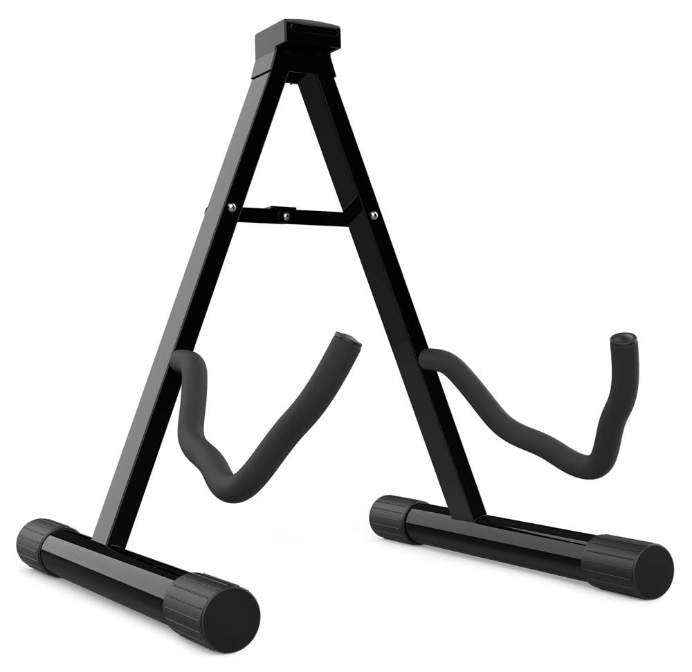 Supporto Per Chitarra SGL-042 - Per 2 Chitarre, Pieghevole, Imbottito, Base Antiscivolo - Foto 2