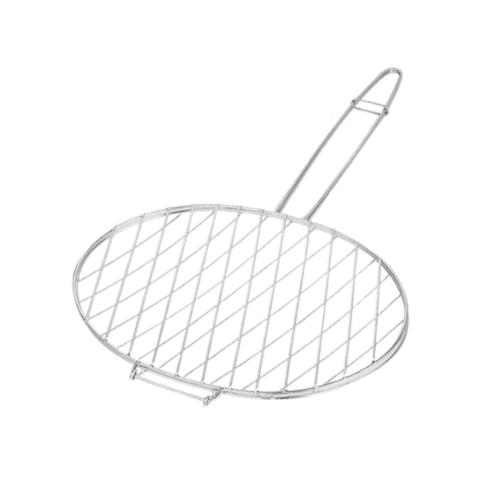 Griglia a rete per barbecue, in acciaio inox, accessori per grigliare verdure, parco pesci, picnic, cucina all'aperto