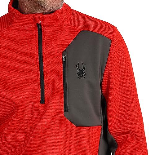 Image of Spyder mens Bandit 1 /2 Zip Fleece Ski Mid Layer Sweater Jacket