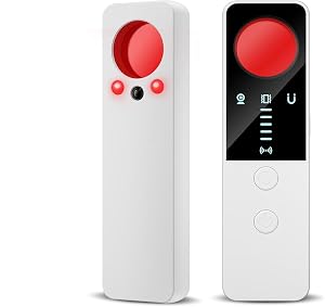 Hidden Camera Detector - GPS Tracker Detector for Home Car Hotel and Office - White
