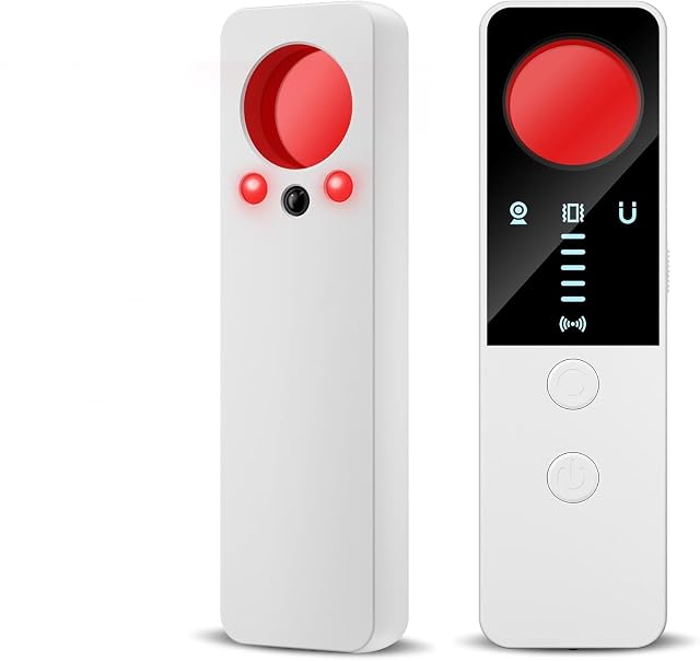 Hidden Camera Detector - GPS Tracker Detector for Home Car Hotel and Office - White