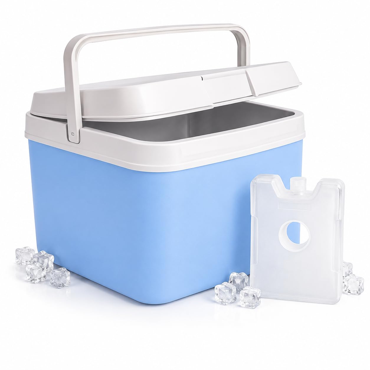 15 Liter Kühlbox mit Kühlelement & Kühlakku– Thermobox für extra Lange Kühlung, ideal als Kühltasche