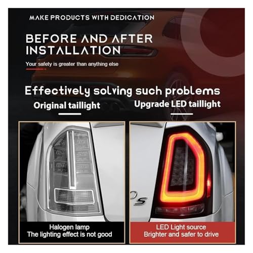 Voiture modifiee feu stop Chrysler 300c eclairage DRL
