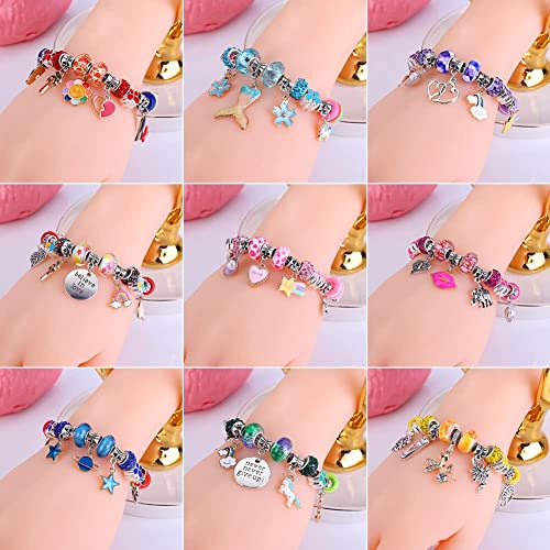 Aipridy AI-KIT-ME-150 Charm Bracelet Making Kit,Unicorn Mermaid Crafts Gifts Set Can Inspires Imagination And Creativity,Jewelry Making Kit Perfect Gifts thumb #5