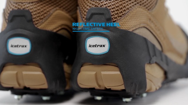 Crampons Glace ICETRAX V5 - Pointes Remplaçables - Sécurité Hiver Chaussures Et Bottes