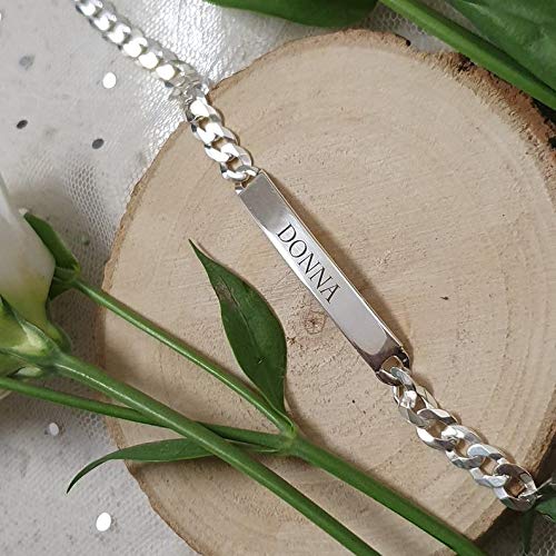 Id Bracelet - Custom Name Bracelets - Silver Engraved Name Bracelet - Gold Bar Bracelet Gift For Wife - Kids Id Bracelet - Unisex Id Bracelet #TOP3