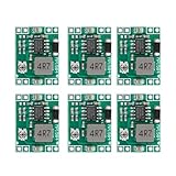 DC-DC-Modul MP1584EN Spannungsabsenker, verstellbar, 4,5 – 28 V auf 0,8 – 20 V – Step-Down-Konverter 3 A – Stromversorgung für elektronische Projekte, DIY, Modellbau (6 Stück)