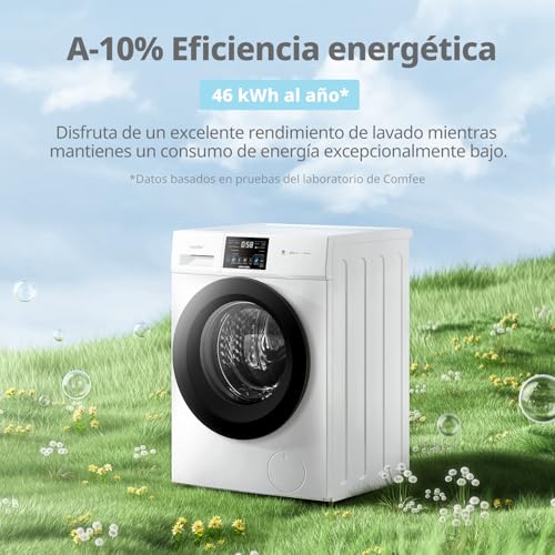 COMFEE' Lavadora 10KG Clase A-10% 1400RPM Motor BLDC Blanco CFP03EW100W-HL - Imagen 4