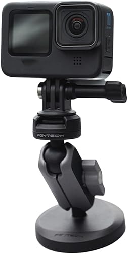 Miniatura 2 de Levigo Soporte magnético de montaje para cámara deportiva con cabezal de bola de rotación para Insta360 Go 3/one X2/X3/RS, soporte de montaje de