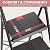 TOOLF 4 Step Ladder Folding Step Stool with Handrail, Heavy Duty Steel Ladder, Anti-Slip Wide Steps, Safe Lock, Portable Ladder for Home Kitchen Garage, Black