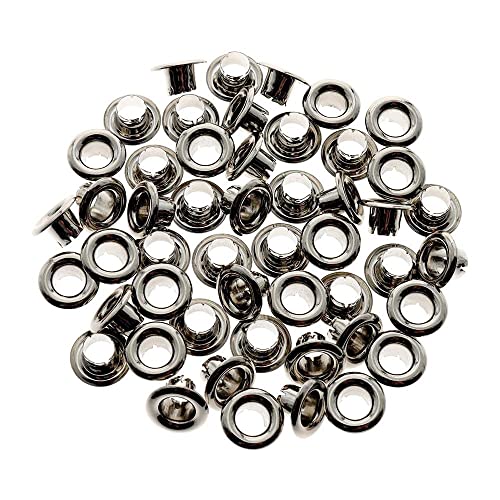 Mimo Ilhós Creating - Redondo - Prata - 4,5 mm - 50 Unids - Ideal Para Projetos de Scrapbook, Tags P