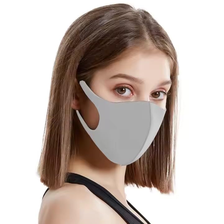 Image of Multicolor Face Mask, Dust Mask, Sun UV Protection: Washable, Reusable, Breathable Multicolor Polyester Cotton Face Masks for Outdoor Activities, Unisex