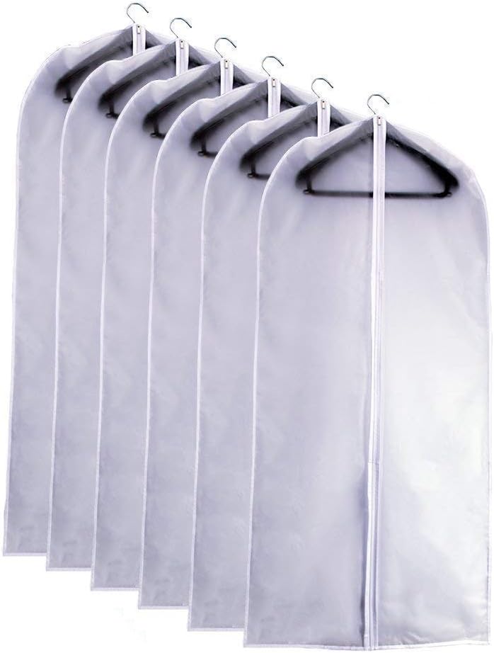 Garment Bags for Hanging Clothes 24''X48'' Suit Bags for Closet Storage (Pack...