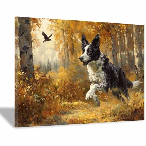 Tableau sur toile animaux CUDAOO 70x100cm encadré pour masquer un mur vide avec élégance