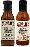 Salt Lick BBQ Sauce Assortment, one each of Original BBQ Sauce and Lauren's Spicy BBQ Sauce